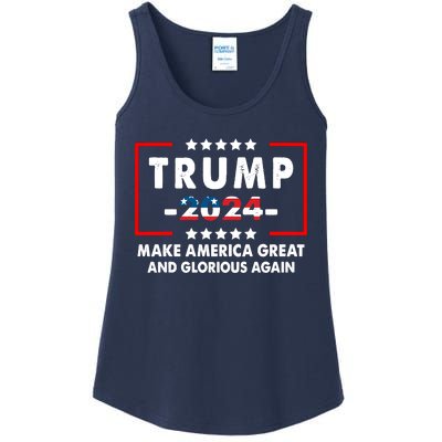 MAGAGA 2024 Make America Great And Glorious Again Trump Shirt Ladies Essential Tank