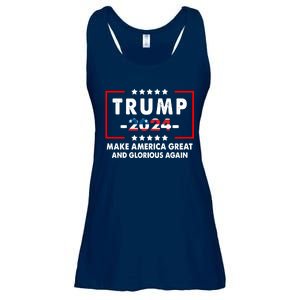 MAGAGA 2024 Make America Great And Glorious Again Trump Shirt Ladies Essential Flowy Tank