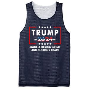 MAGAGA 2024 Make America Great And Glorious Again Trump Shirt Mesh Reversible Basketball Jersey Tank