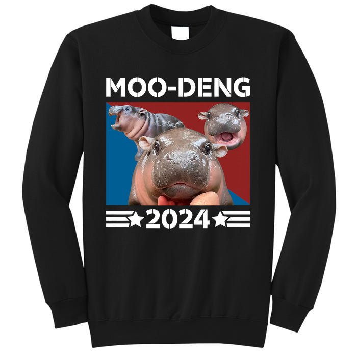 Moodeng 24 Political Baby Pigmy Hippo Moodeng 2024 Election Sweatshirt