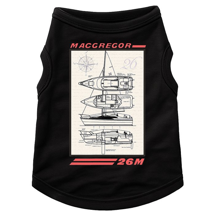 MacGregor 26M Sailboat Line Drawing Doggie Tank