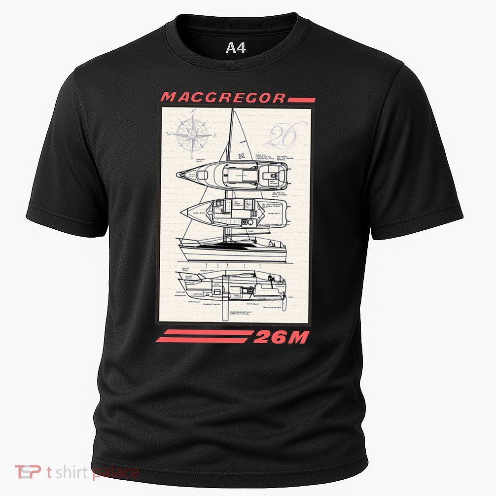 MacGregor 26M Sailboat Line Drawing Performance Shirt