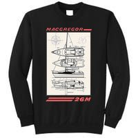 MacGregor 26M Sailboat Line Drawing Sweatshirt