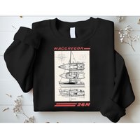 MacGregor 26M Sailboat Line Drawing Sweatshirt