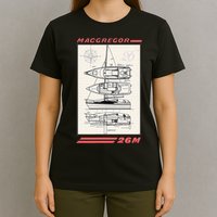 MacGregor 26M Sailboat Line Drawing T-Shirt