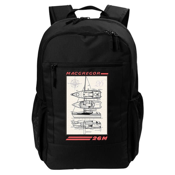 MacGregor 26M Sailboat Line Drawing Backpack