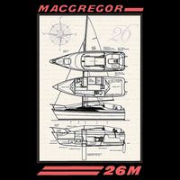 MacGregor 26M Sailboat Line Drawing Sustainable Bucket Hat