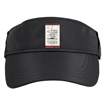MacGregor 26M Sailboat Line Drawing Adult Drive Performance Visor