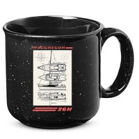 MacGregor 26M Sailboat Line Drawing 15oz Campfire Ceramic Mug