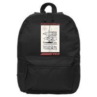 MacGregor 26M Sailboat Line Drawing 16 in Basic Backpack