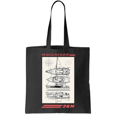 MacGregor 26M Sailboat Line Drawing Bag