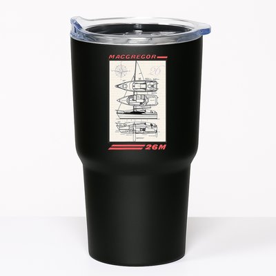 MacGregor 26M Sailboat Line Drawing Tumbler