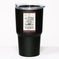 MacGregor 26M Sailboat Line Drawing Tumbler