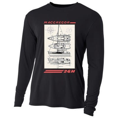 MacGregor 26M Sailboat Line Drawing Cooling Performance Long Sleeve Crew