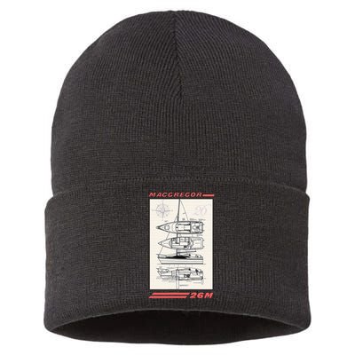 MacGregor 26M Sailboat Line Drawing Sustainable Knit Beanie