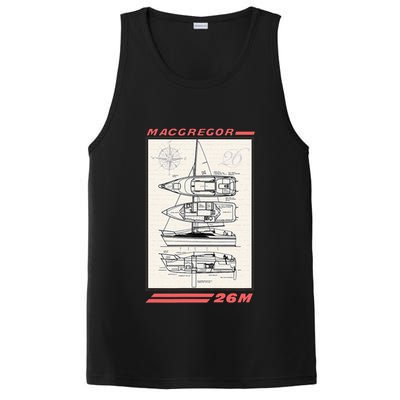 MacGregor 26M Sailboat Line Drawing PosiCharge Competitor Tank