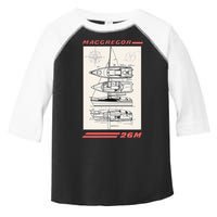 MacGregor 26M Sailboat Line Drawing Toddler Fine Jersey T-Shirt