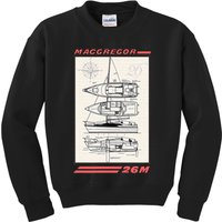 MacGregor 26M Sailboat Line Drawing Kids Sweatshirt