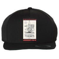 MacGregor 26M Sailboat Line Drawing Wool Snapback Cap
