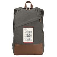 MacGregor 26M Sailboat Line Drawing Cotton Canvas Backpack