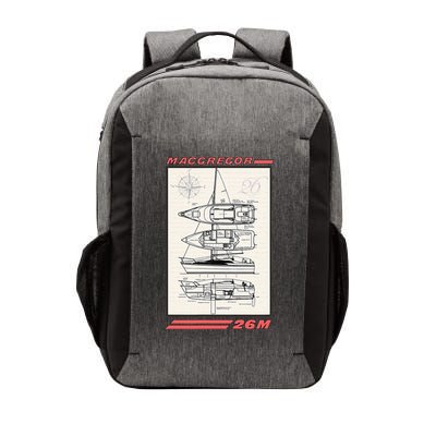 MacGregor 26M Sailboat Line Drawing Vector Backpack
