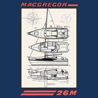 MacGregor 26M Sailboat Line Drawing Infant Baby Jersey Bodysuit