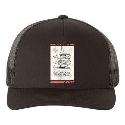 MacGregor 26M Sailboat Line Drawing Yupoong Adult 5-Panel Trucker Hat