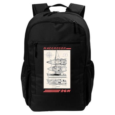 MacGregor 26M Sailboat Line Drawing Daily Commute Backpack