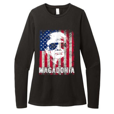 Magadonia 2024 Trump Voter Proud Trump Support Trump 45 47 Womens CVC Long Sleeve Shirt