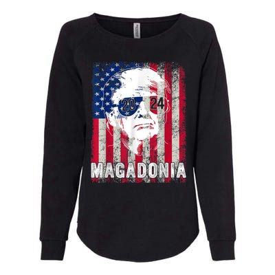 Magadonia 2024 Trump Voter Proud Trump Support Trump 45 47 Womens California Wash Sweatshirt