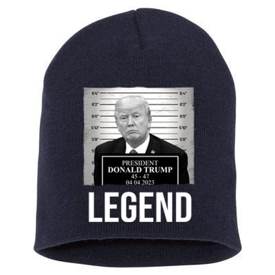 Mugshot 2024 Trump Legend Short Acrylic Beanie