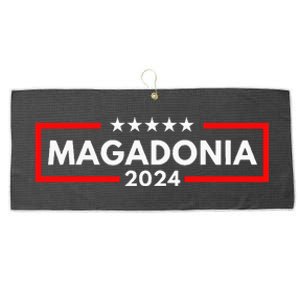 Magadonia 2024 Trump Voter Proud Trump Supporter Magadonian Large Microfiber Waffle Golf Towel