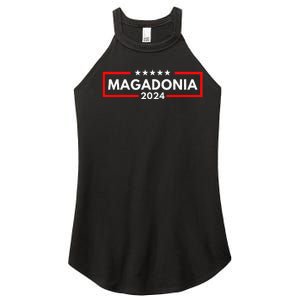 Magadonia 2024 Trump Voter Proud Trump Supporter Magadonian Women's Perfect Tri Rocker Tank