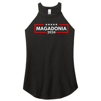 Magadonia 2024 Trump Voter Proud Trump Supporter Magadonian Women’s Perfect Tri Rocker Tank