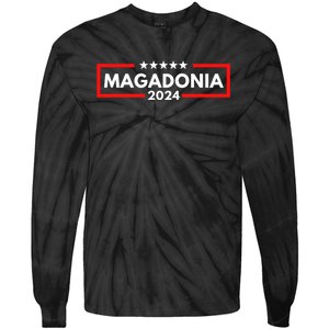 Magadonia 2024 Trump Voter Proud Trump Supporter Magadonian Tie-Dye Long Sleeve Shirt