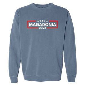 Magadonia 2024 Trump Voter Proud Trump Supporter Magadonian Garment-Dyed Sweatshirt