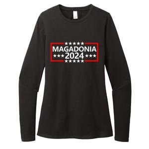 Magadonia 2024 Trump Voter Proud Trump Supporter Magadonian Womens CVC Long Sleeve Shirt