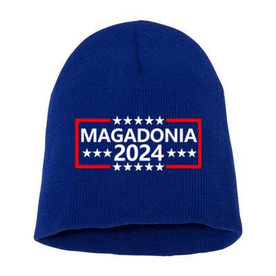 Magadonia 2024 Trump Voter Proud Trump Supporter Magadonian Short Acrylic Beanie