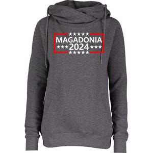 Magadonia 2024 Trump Voter Proud Trump Supporter Magadonian Womens Funnel Neck Pullover Hood