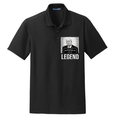 Mugshot 2024 Trump Legend Dry Zone Grid Polo