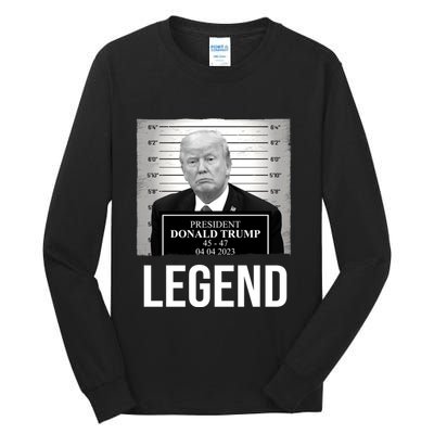 Mugshot 2024 Trump Legend Tall Long Sleeve T-Shirt