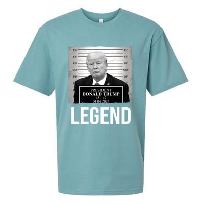 Mugshot 2024 Trump Legend Sueded Cloud Jersey T-Shirt