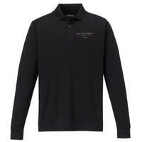 Maganomics 2024 Trump Long Sleeve Performance Long Sleeve Polo