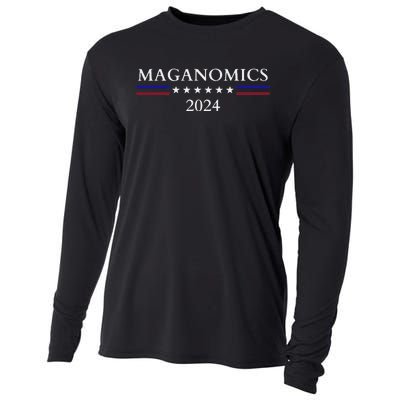 Maganomics 2024 Trump Long Sleeve Cooling Performance Long Sleeve Crew