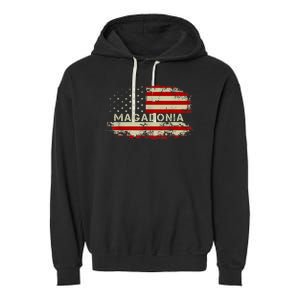 Magadonia 2024 Trump Voter Proud Trump Supporter Magadonian Garment-Dyed Fleece Hoodie