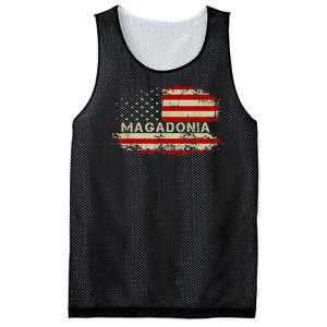 Magadonia 2024 Trump Voter Proud Trump Supporter Magadonian Mesh Reversible Basketball Jersey Tank