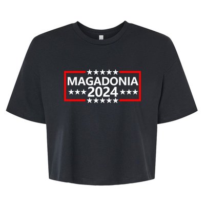 Magadonia 2024 Trump Voter Proud Trump Supporter Magadonian Bella+Canvas Jersey Crop Tee