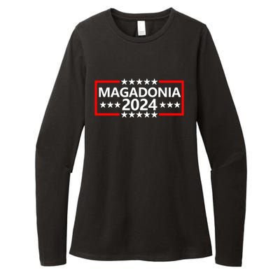 Magadonia 2024 Trump Voter Proud Trump Supporter Magadonian Womens CVC Long Sleeve Shirt