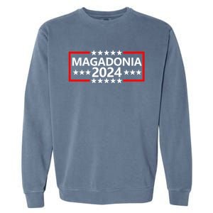 Magadonia 2024 Trump Voter Proud Trump Supporter Magadonian Garment-Dyed Sweatshirt