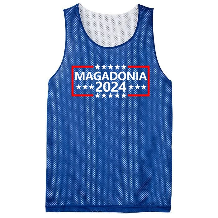 Magadonia 2024 Trump Voter Proud Trump Supporter Magadonian Mesh Reversible Basketball Jersey Tank